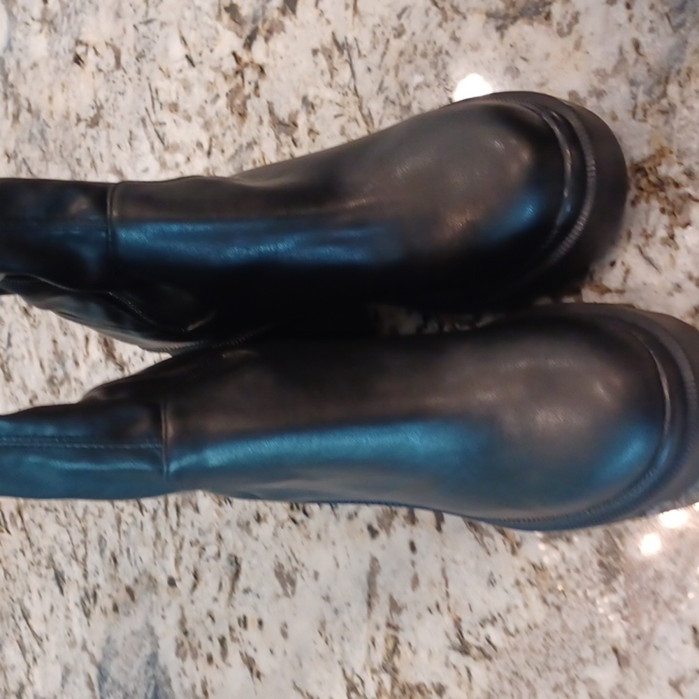 Steve Madden Women's Macall Fashion Lug Sole Knee Boot Size 11 Black NEW - Picture 5 of 12